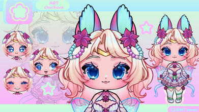 @eevee : It was AMAZING working with her. She was extremely patient with me and was very attentive to detail, helping to ensure that the design didn't end up looking too chibi. She was EXTREMELY proactive with her updates and finished