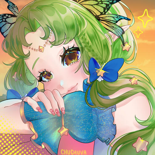 @yuukasan_: Such a sweet and wonderful artist!! I really enjoyed working with her, and the artwork turned out absolutely beautiful! Everything was done very quickly, including the revisions. She shared every stage of the process, and the communication was